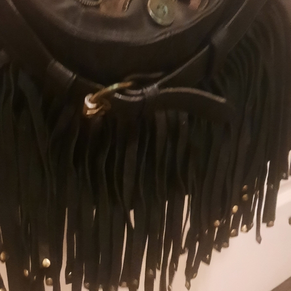 GENUINE LEATHER FRINGE BAG - Picture 6 of 6